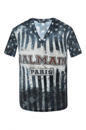 T-shirt z dziurami, zdjęcie 1 T-shirt z dziurami od Balmain